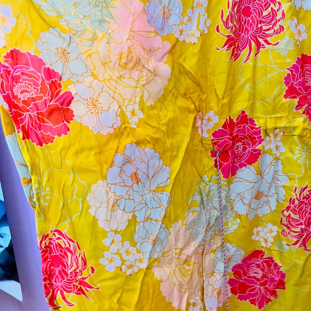 Kaftan top in floral print and shells tassels ! - Picture 4 of 6